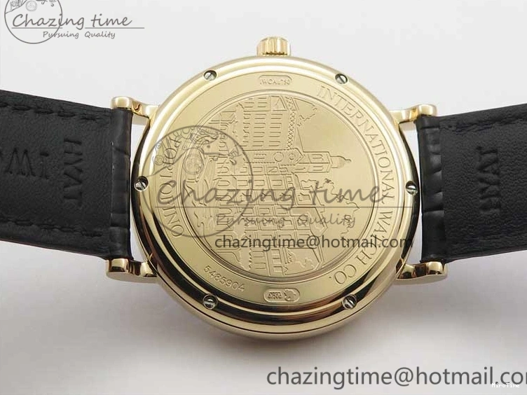 MIROTIME 0203 MoistureWicking Portofino Automatic RG IW356522 FKF 1:1 Best Edition Blue Dial on Black Croco Strap A 7109